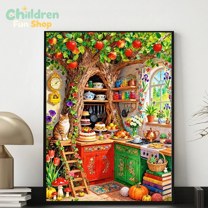 Resin Art Wallpaper - Cuadro de diamantes DIY con diseño