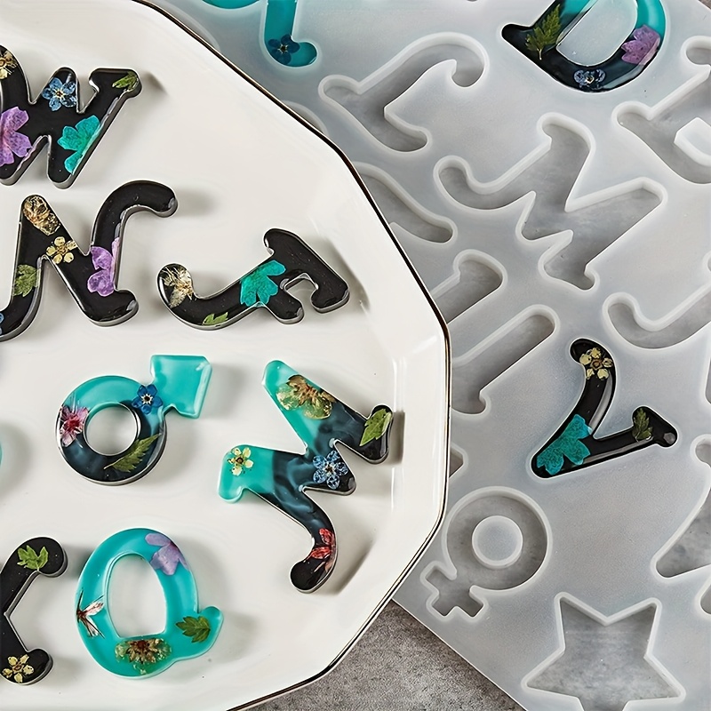 Molde de resina para fundición - Resin Art Alphabet reseña y precio